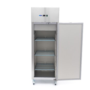Preview: Maxima Kühlschrank · 400 l · 3 Einstellbare Regale · Rostfreier Stahl · auf Rädern · 09400131