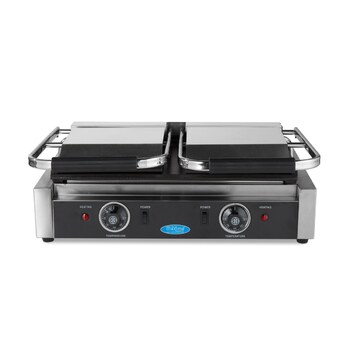 Preview: Maxima Kontaktgrill · Glatte · Doppelgrillplatte · 2 x 22 cm · 09300437