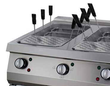 Preview: Maxima Premium Nudelkocher · Doppeleinheit · 90 cm Tief · Elektrisch · 400 V · 09398618