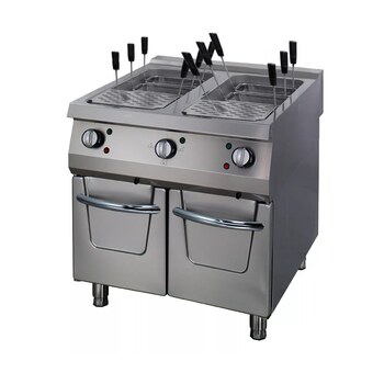 Preview: Maxima Premium Nudelkocher · Doppeleinheit · 90 cm Tief · Elektrisch · 400 V