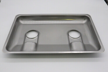 Preview: Maxima M700 GAS COOKER 80X70 – Edelstahl Brenner Sockel mit Pilot Öffnung · 09399003