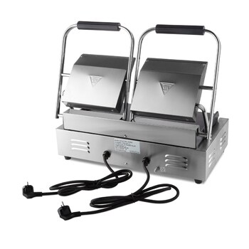 Preview: Maxima Kontaktgrill · Glatte · Doppelgrillplatte · 2 x 22 cm · 09300437