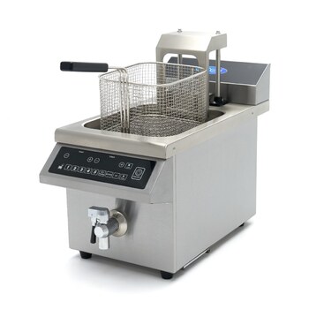 Preview: Maxima Frituurpan · 8 L · 1 Mand · Inductie · Liftsysteem · met Tapkraan · 09371450