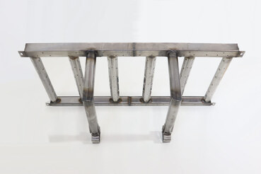 Preview: Maxima M900 GAS TILTING BRATT PAN 130L – Brenner Edelstahl Rohr W 6 Arm · 09398813