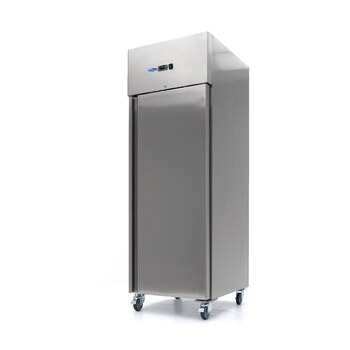 Preview: Maxima Kühlschrank · 600 l · 3 Einstellbare Regale (2/1 GN) · Rostfreier Stahl · auf Rädern