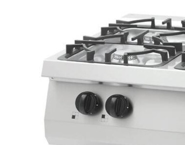 Preview: Maxima Heavy Duty Kochfeld · 4 Brenner · Doppeleinheit · 70 cm Tief · 27 kW · Gas · 09396118
