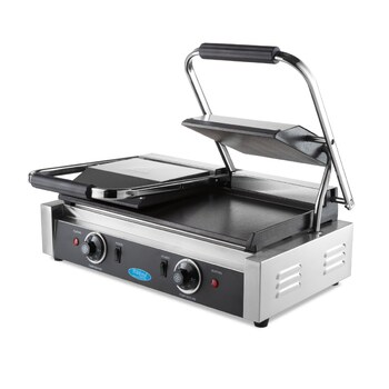 Preview: Maxima Kontaktgrill · Glatte · Doppelgrillplatte · 2 x 22 cm · 09300437