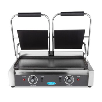 Preview: Maxima Kontaktgrill · Glatte · Doppelgrillplatte · 2 x 22 cm · 09300437