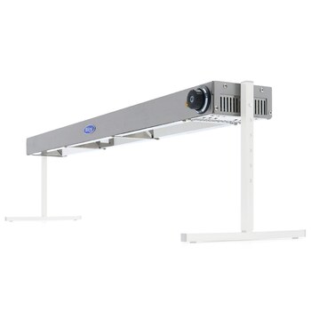 Preview: Maxima Warmhalteleiste · 122 cm · für Deckenmontage & Freistehend geeignet
