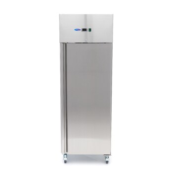 Preview: Maxima Kühlschrank · 400 l · 3 Einstellbare Regale · Rostfreier Stahl · auf Rädern · 09400131