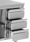 Preview: Arbeitsunterschrank 3 Schubladen ohne Aufkantung 1800x700x850 mm