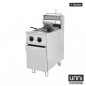 Preview: Elektrofritteusen 2x12,5L Edelstahl Doppelbecken