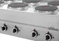 Preview: Elektroherd 650Line E65C60B 6 Kochfelder Edelstahl Gusseisen 2,6kW