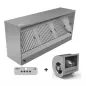 Preview: Dunstabzugshaube Box Model 950 Edelstahl 1600 m³/h LED 1500x950mm