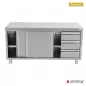 Preview: Arbeitsunterschrank 3 Schubladen ohne Aufkantung 1200x700x850mm