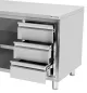 Preview: Arbeitsunterschrank 3 Schubladen ohne Aufkantung 1200x700x850mm