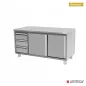 Preview: Arbeitsunterschrank 1800x600x850mm mit 3 Schubladen links, ohne Aufsatz