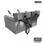 Preview: Elektrofritteuse UnniCooking 2x8L Budget – kompakt, Temperaturregelung, Ablasshahn
