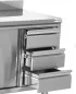 Preview: Arbeitsschrank mit Aufkantung 3+3 Schubladen 1800x700x850mm