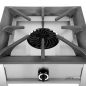 Preview: Gaskochfeld 10kW Edelstahl Gusseisenbrenner
