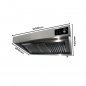 Preview: Wandhaube 1200 mm komplett mit Motor