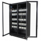 Preview: Kühlschrank 2 Glastüren Schwarz 758L | 1100x600x1980 mm