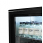 Preview: Barkühler Schwarz LED 2 Schiebetüren 198 Liter 900x500x900 mm