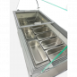 Preview: Speiseisvitrine Tenerife Weiß 10x5 Liter 454 Liter 1439x727x1229 mm