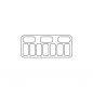 Preview: Speiseisvitrine Tenerife Weiß 10x5 Liter 454 Liter 1439x727x1229 mm
