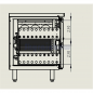 Preview: Koeltafel 136 cm met 4 lades, convectie, GN 1/1 en roestvrij staal