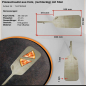 Preview: Holz Pizzaschaufel | Rechteckig mit Stiel | 25x52 (BxT in cm)