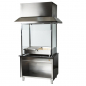 Preview: Holzkohlegrill auf Unterschrank | B2040 x T850 x H2400 | Bordeaux-Schwarz Preview: Holzkohlegrill auf Unterschrank | B2040 x T850 x H2400 | Bordeaux-Schwarz