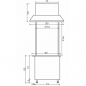 Preview: Holzkohlegrill auf Unterschrank | B1540 x T850 x H2400 | Bordeaux-Schwarz Preview: Holzkohlegrill auf Unterschrank | B1540 x T850 x H2400 | Bordeaux-Schwarz