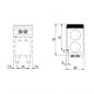 Preview: Inductiekookplaat 2 kookzones | Ø 220 mm elk 3,5 kW B400xT730xH250