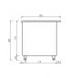 Preview: Kassentisch mit Schubladen | B500xT850xH850mm Preview: Kassentisch mit Schubladen | B500xT850xH850mm