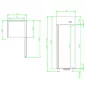 Preview: Mastro Edelstahl Kühlschrank 600 Liter mit 1 Tür | Umluftkühlung | 0°/+10°C