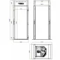 Mobile Preview: Mastro Edelstahl Durchfahrkühlschrank 1015 Liter mit 1 Tür | Beideseitig Volltür | -2°/+8C
