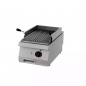 Preview: Schwerer Lavasteingrill Einzelgerät 70 cm tief Gas - Profi Grill für Gastronomie und Küche