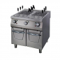 Preview: Premium Pasta Kocher Doppelgerät 90 cm tief elektrisch 400V - Hochwertiger Nudelkocher für die Gastronomie