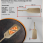 Preview: Pizzaschieber Holz | Lang rechteckig mit Stiel | 21x52 (BxT in cm)