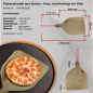Preview: Pizzaschieber Holz | Rechteckig mit abnehmbarem Pizzastiel | 33x50 (BxT in cm)