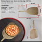 Preview: Pizzaschaufel Holz | Rechteckig mit Stiel | 30x40 (BxT in cm)