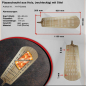 Mobile Preview: Rechteckige Pizzaschaufel Holz | Durchlöchert mit Stiel | 30x93 (BxT in cm)