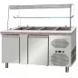 Preview: Salattheke 2 Türen | Umluftkühlung | 4 x GN 1/1 | B1530 x T800 x H1400 mm Preview: Salattheke 2 Türen | Umluftkühlung | 4 x GN 1/1 | B1530 x T800 x H1400 mm