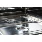 Preview: Salattheke (Dönertheke) | 4 x 1/1GN | B1500 x T850 x H1300 mm | Weiß-Schwarz