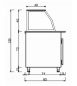 Preview: Salattheke (Dönertheke) mit Kassentisch | 4 x 1/1 GN | B2000 xT850 x H1300 mm | Bordeaux-Schwarz Preview: Salattheke (Dönertheke) mit Kassentisch | 4 x 1/1 GN | B2000 xT850 x H1300 mm | Bordeaux-Schwarz