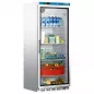 Preview: Lagerkühlschrank mit Glastür weiß 620 Liter