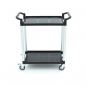 Preview: Servierwagen - 2 Kunststoffregale - 86,5 x 42,5 cm Preview: Servierwagen - 2 Kunststoffregale - 86,5 x 42,5 cm