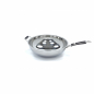 Preview: Wok Pfanne Edelstahl Induktion 36cm - Hochwertige Wokpfanne für Induktionsherde