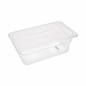 Preview: Gastronormbehälter 1/4 GN 10 cm tief aus Polycarbonat - langlebig und vielseitig einsetzbar